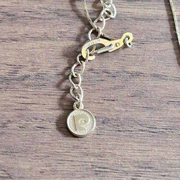 Pierre Cardin Rhinestone Heart Necklace - Picture 4 of 5